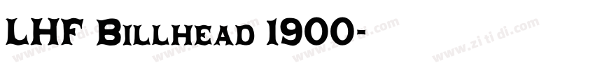 LHF Billhead 1900字体转换